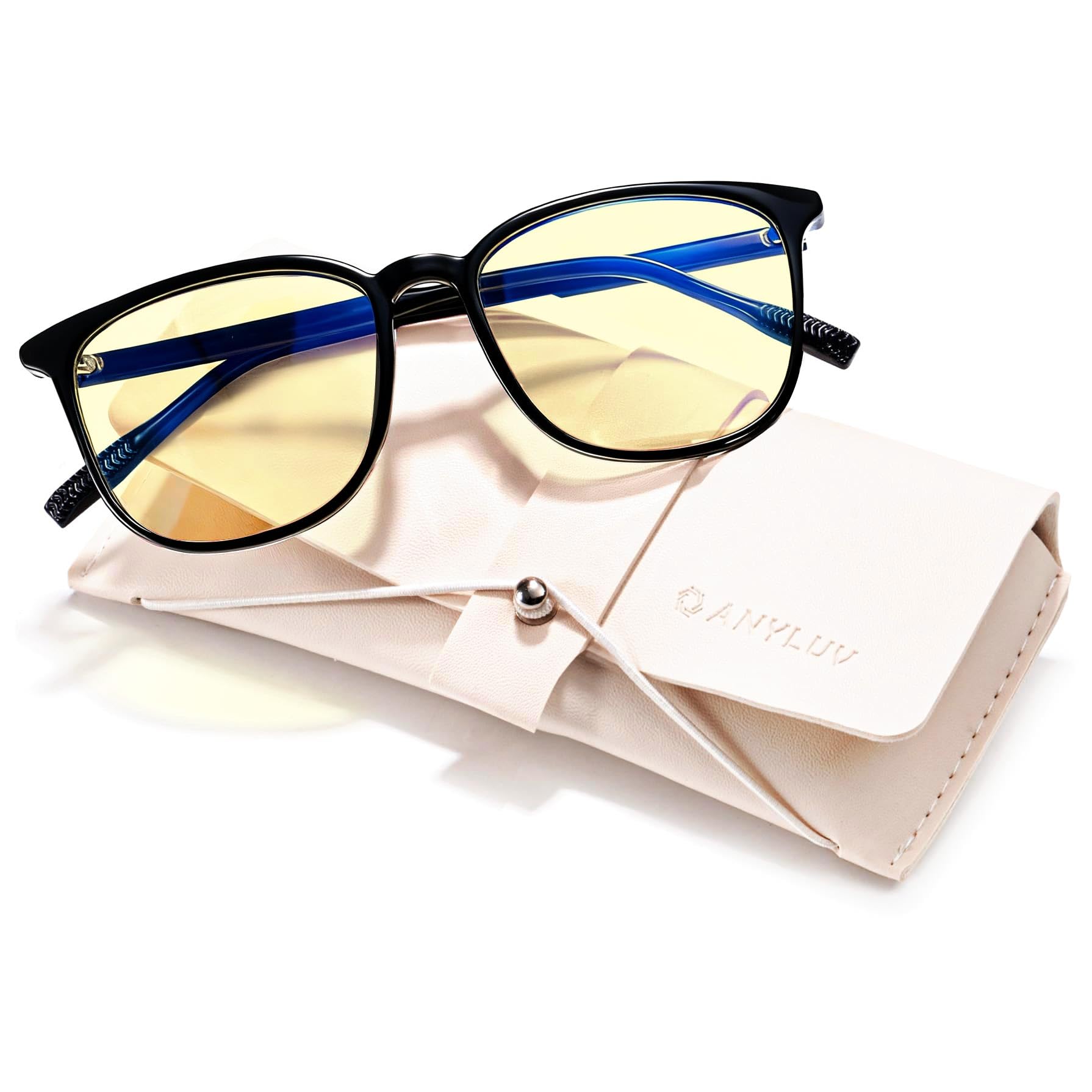 ANYLUV Blue Light Glasses for Woman Men, Womens Blue Light Blocking Glasses Computer Glasses Anti Eyestrain