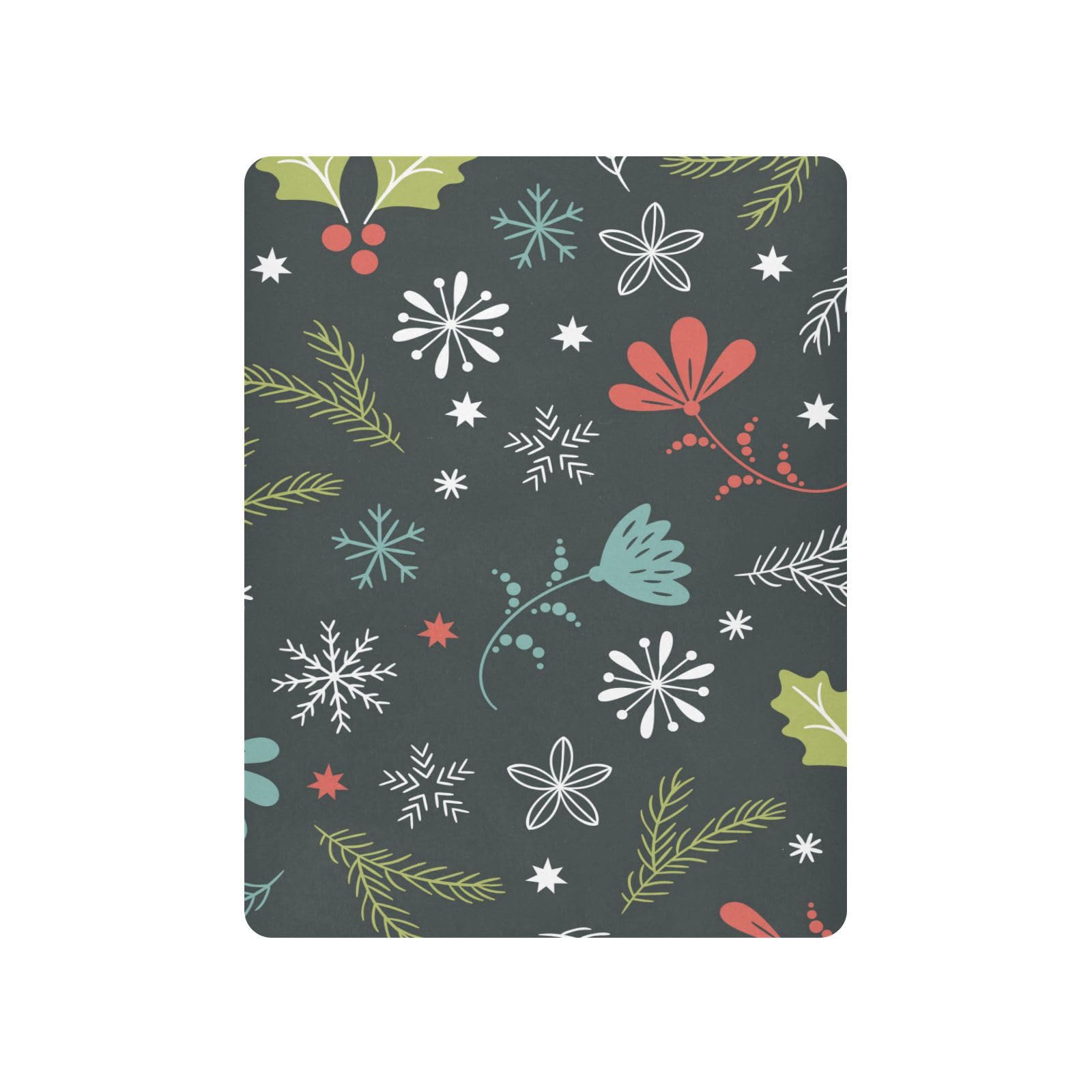 Moudou Christmas Spruce Branches Playard Sheet for Boy Girls, Soft Breathable Fitted Toddler Sheet for Standard Playard Bed Mattress, 39 x 27 x 5 Inch