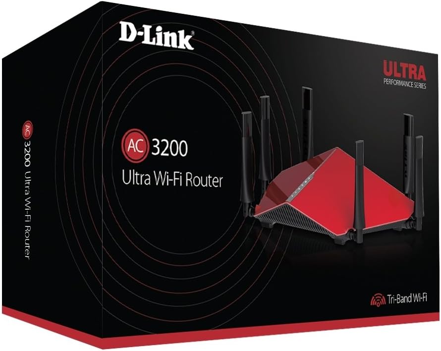 D-Link AC3200 Ultra Tri-Band Wi-Fi Router With 6 High Performance Beamforming Antennas (DIR-890L/R) (Discontinued by Manufacturer)