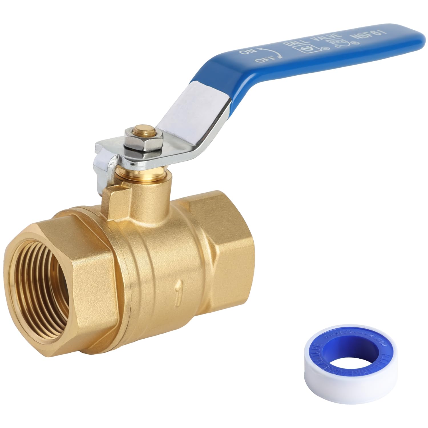 WiseWater Full Port Brass Ball Valve