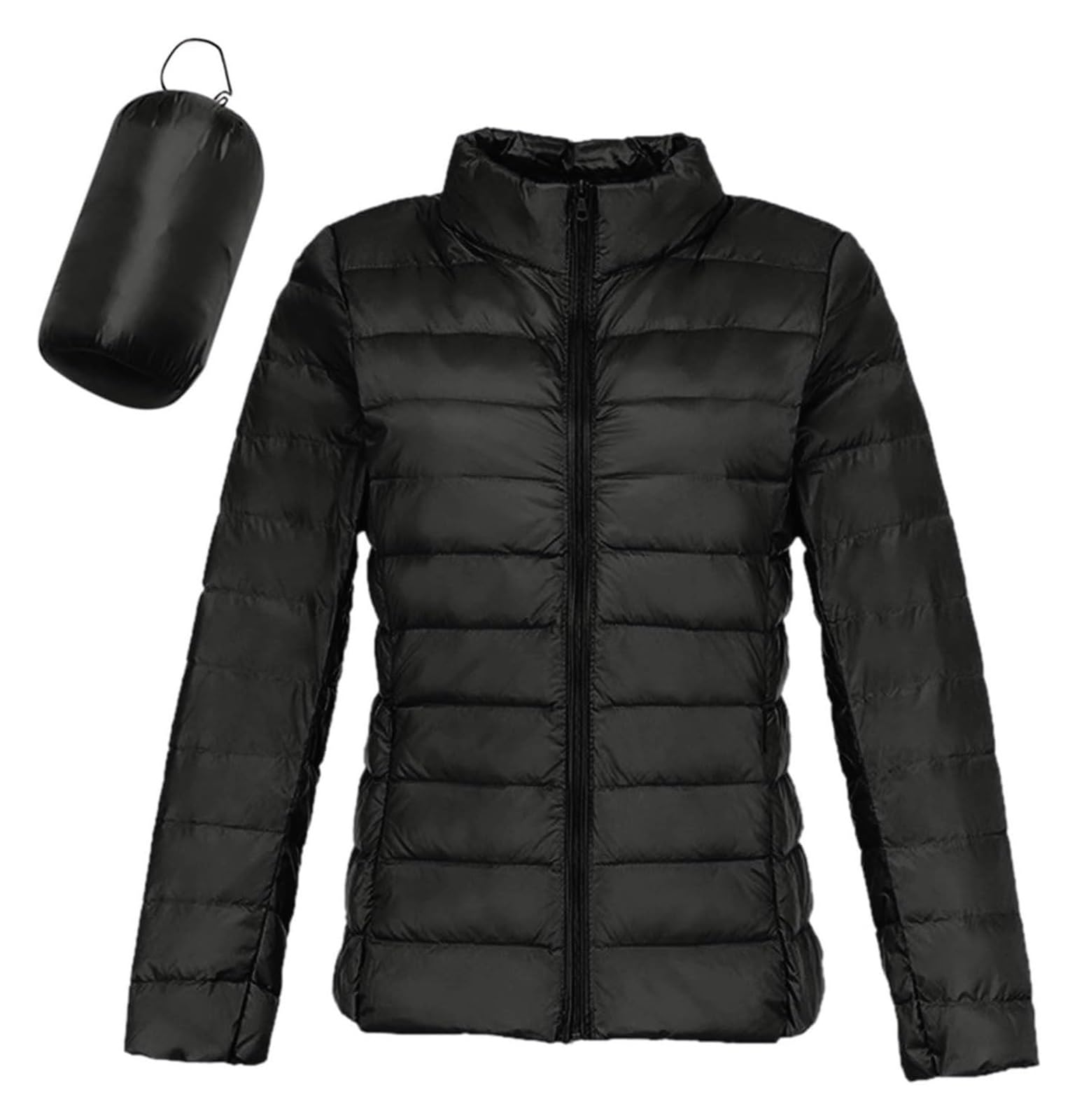 SIYAN Piumino Leggero Da Donna Da Escursionismo Senza Cappuccio Corto Con Cappuccio Imbottito Ripiegabile Giubbotti Corti Leggeri Da Esterno Invernale