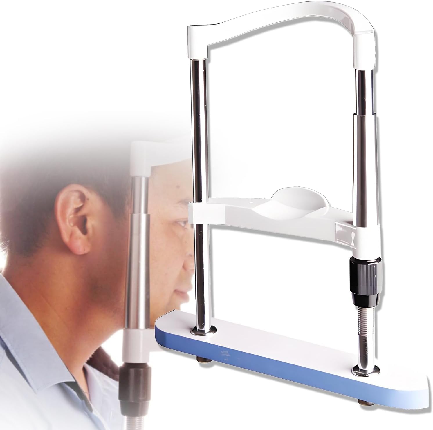 Support de menton pour refractometre automatique d'optometrie et entrainement de la vision