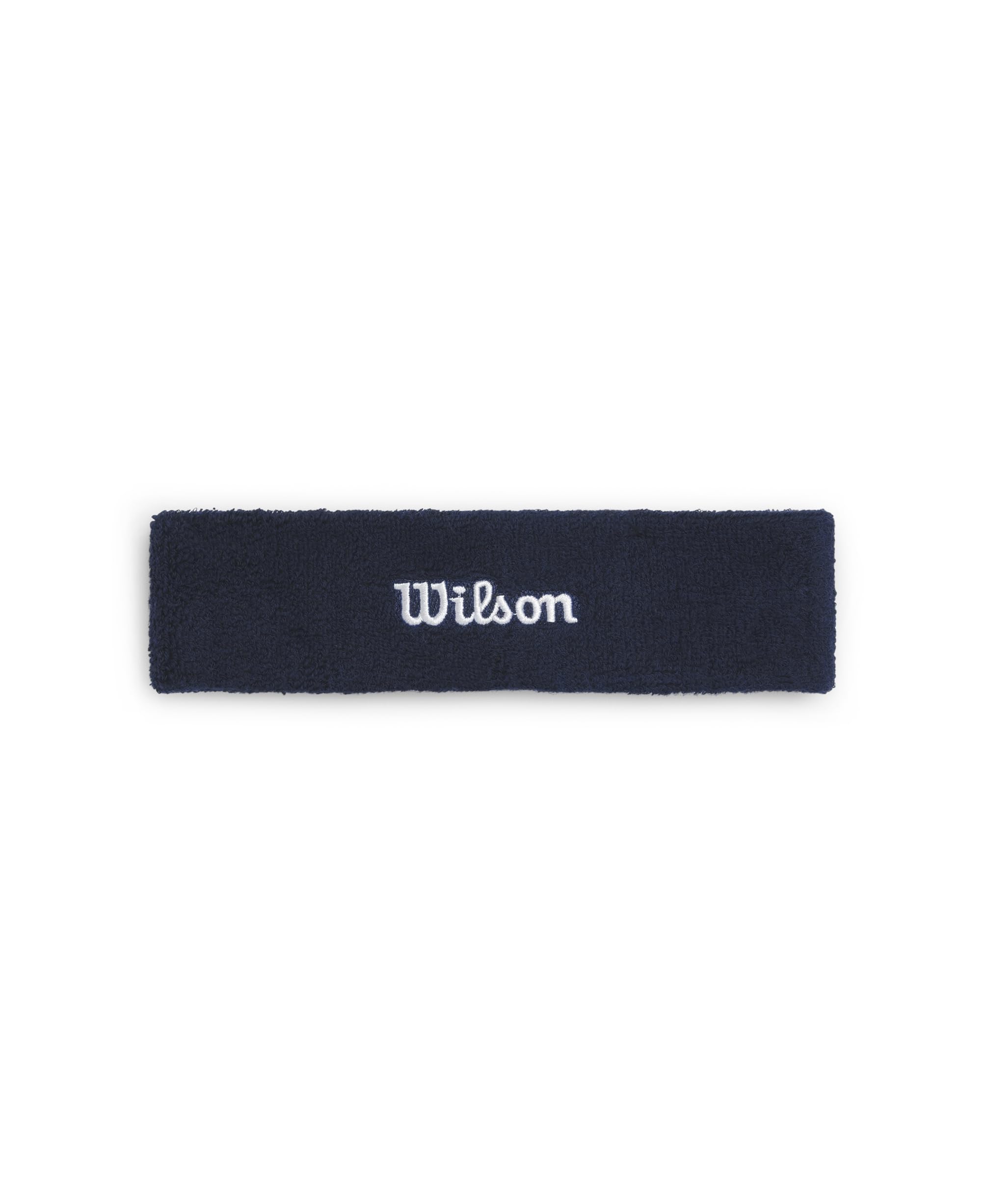 Wilson Terry Logo Headband, With Moisture-Wicking Technology, Sweat-Resistant, Made from Quick-Dry Fabric, Colour: Classic Navy, Size: One Size