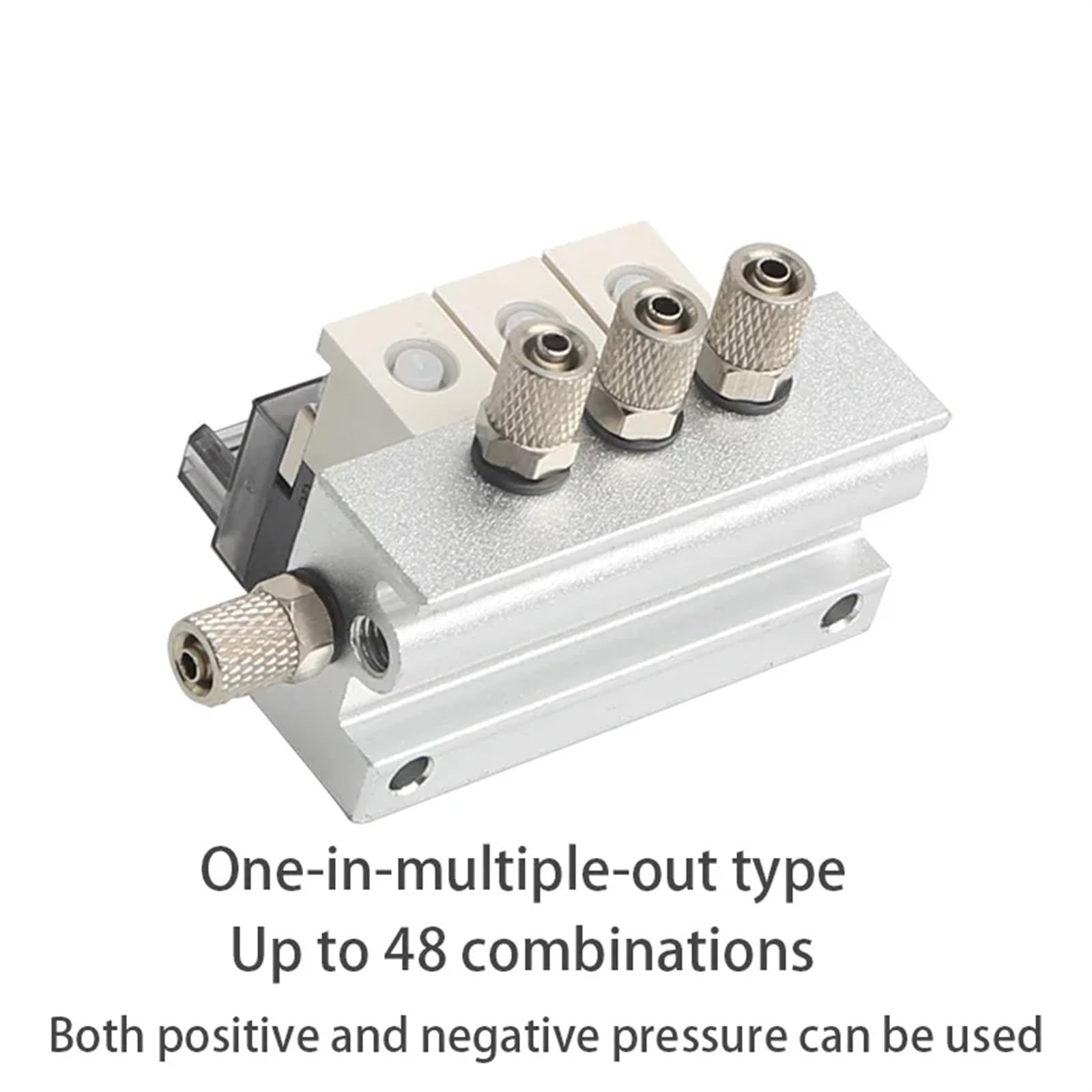 Miniaturowy pneumatyczny zawór elektromagnetyczny 12 V 24 V 220 V kombinacja dodatnie ciśnienie ujemne zastosowanie 2/3-drożne zawory NC (9F, 101-110V-6)