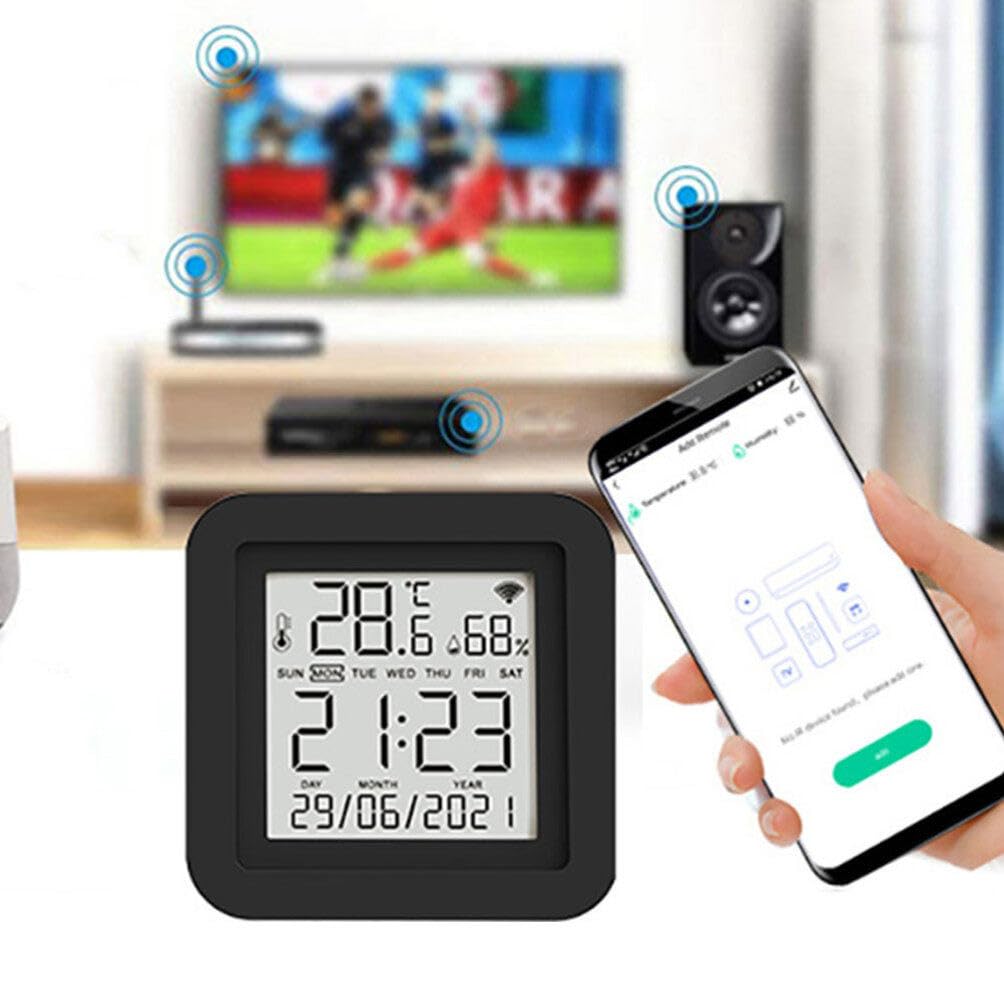 UKCOCO Indicatore Di Temperatura Digitale Monitor Di Umidità e Temperatura Igrometro Portatile Per Interni Misuratore Di Strumento Di Monitoraggio Umidità