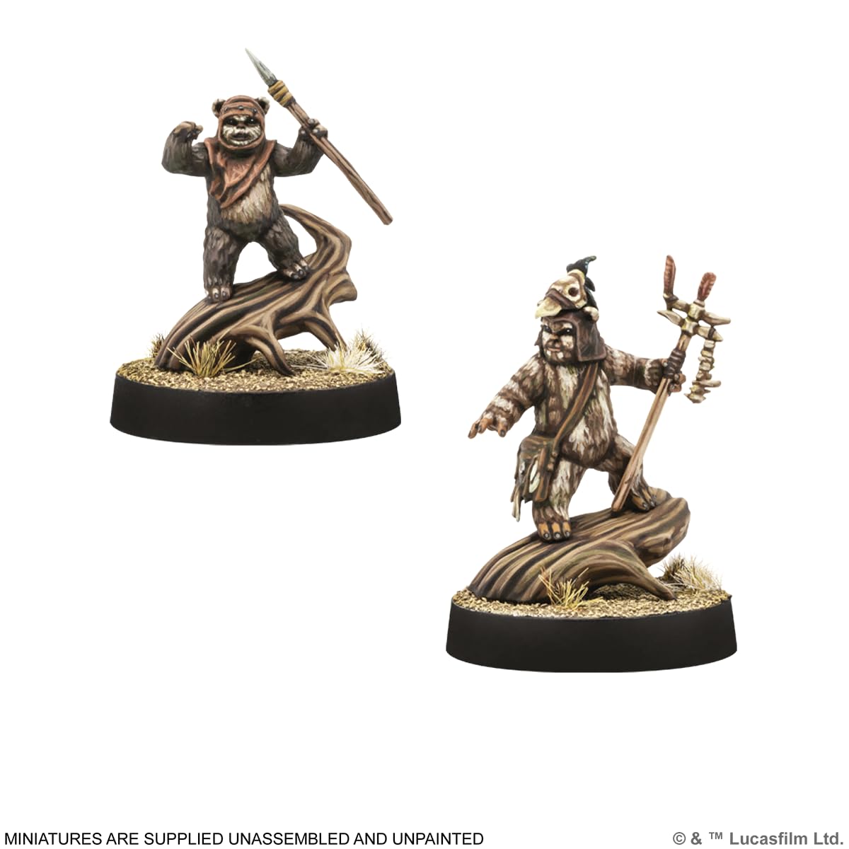 Asmodee Star Wars Legión: Logray & Wicket Commander, Expansión | Juego de Miniaturas, A Partir de 14 Años, para 2 Jugadores, 60-120 por Partida, Español/Alemán/Inglés/Francés