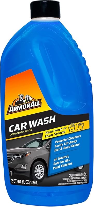 Armor All Jabón para lavado de autos de Armor All, suministros de espuma para lavado de autos, 64 onzas líquidas