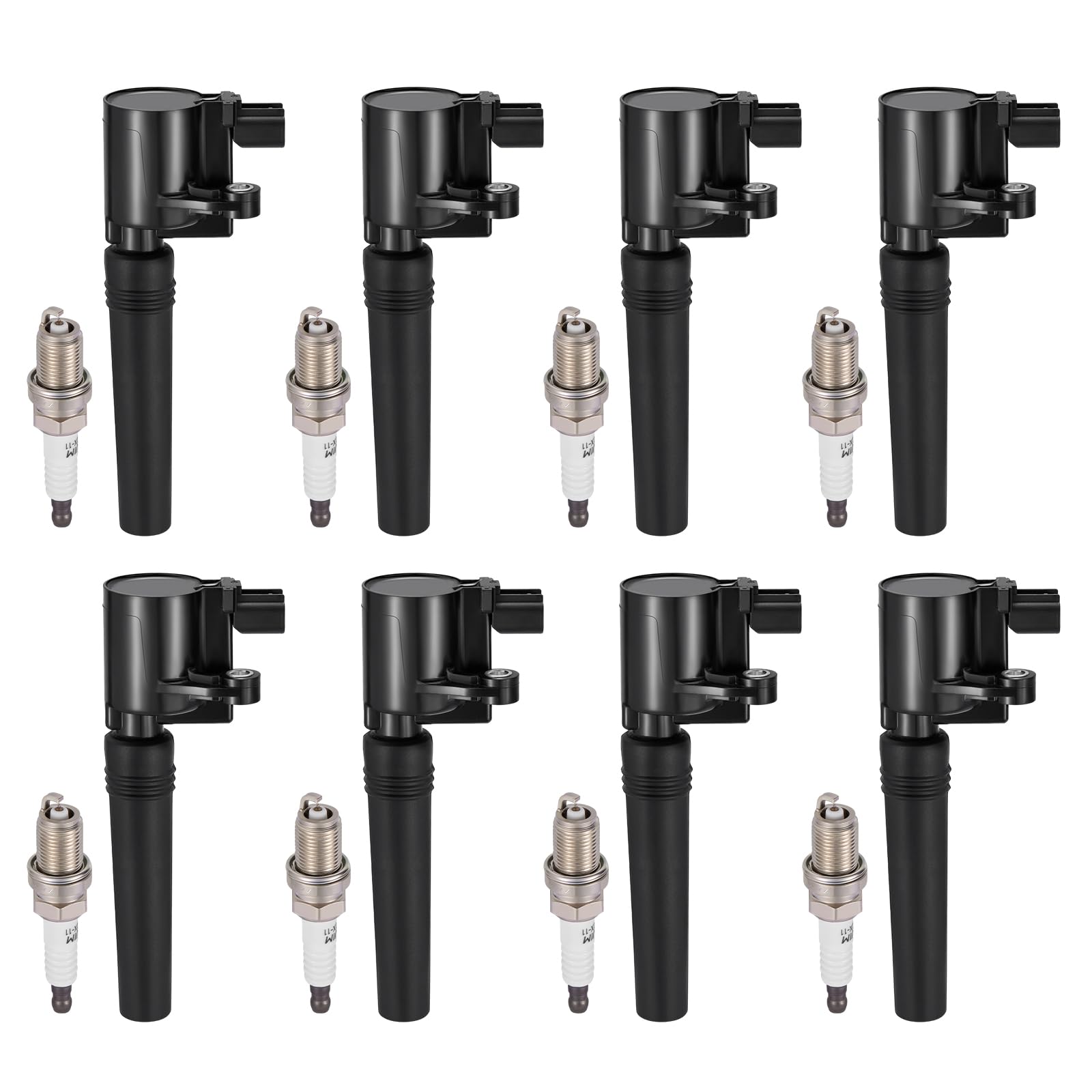 8-Pack FD506 Ignition Coils & 4503 Spark Plugs Kit Compatible with Ford Thunderbird 2002-2005, Compatible with Lincoln LS 2000-2006, 3.9L V8 - Replaces FD-506 DG515 DG509 DG529 C1234 & more FD506 +4503