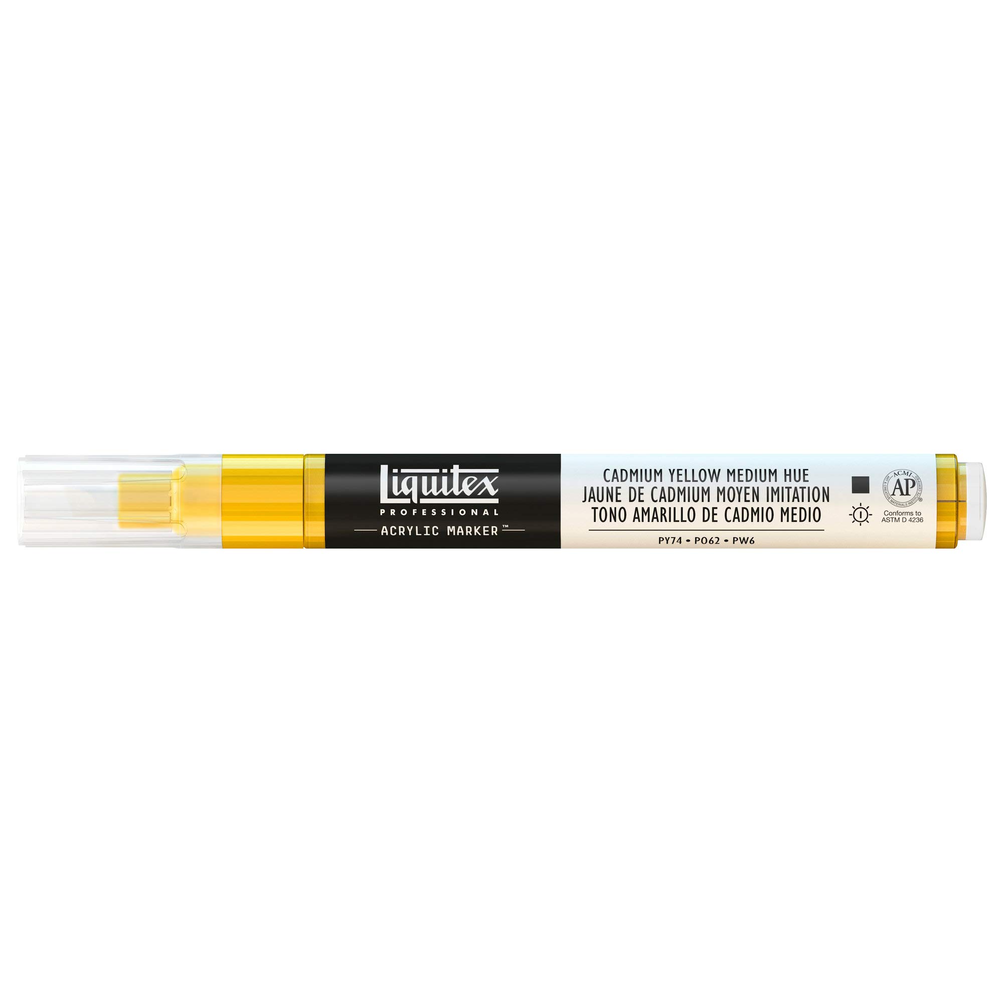 Liquitex 2-4 mm Fine Nib Paint Marker - Cadmium Yellow Medium Hue