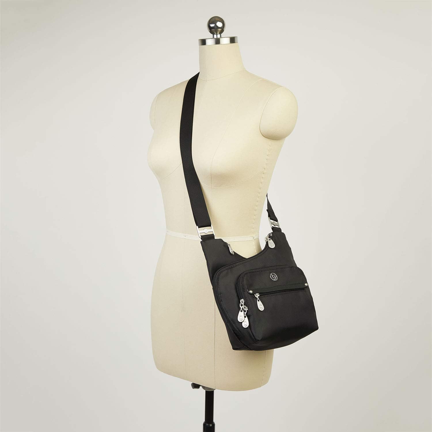 BG by Baggallini Charlotte Crossbody Bag Black