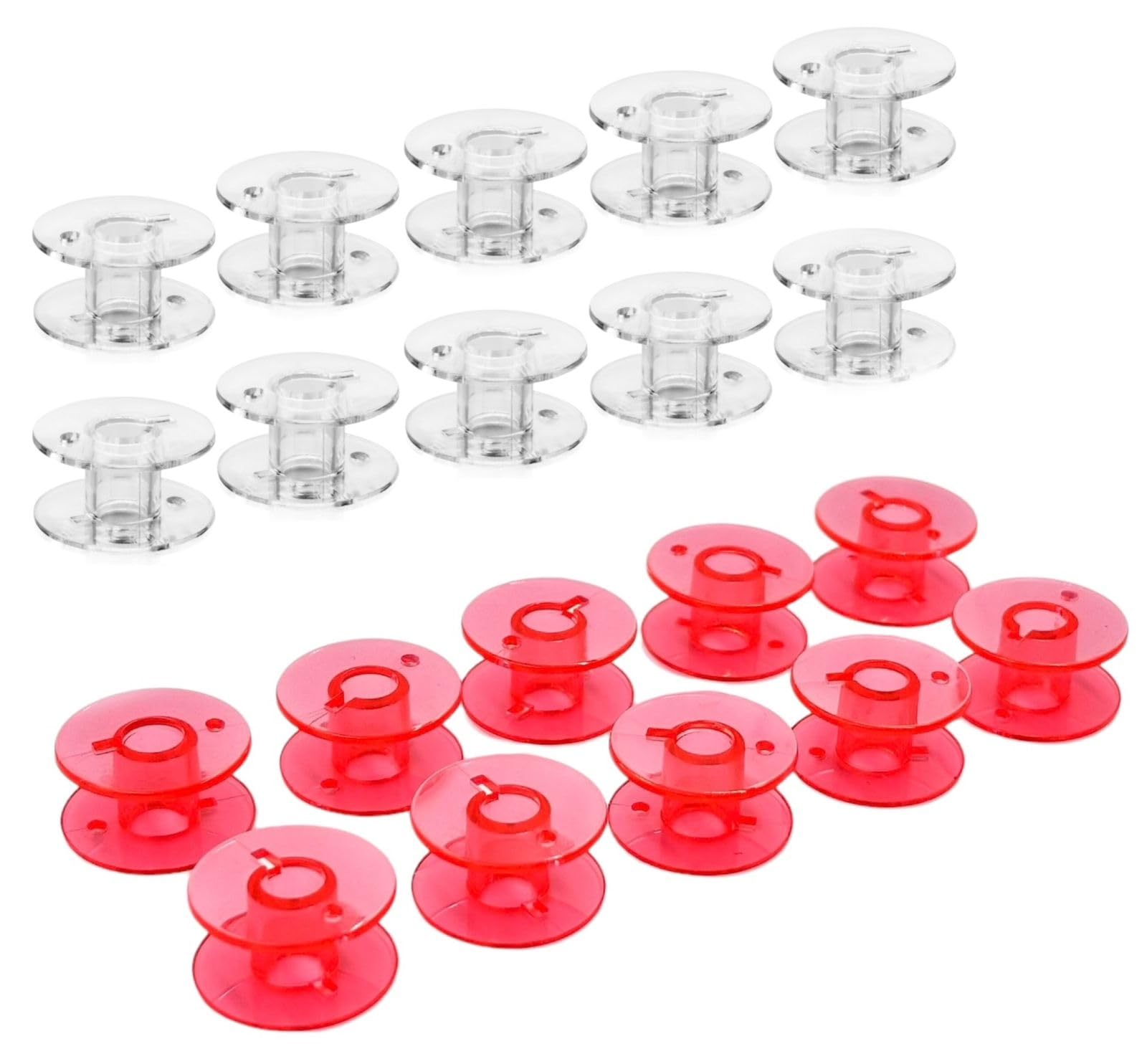 Zenith Pink+Black (10+10) Imported Plastic Bobbins for All Domestic Automatic and Manual Sewing Machines.Suitable for Models Like Singer, Usha Janome, Brother, Rajesh. — Amazon image 29