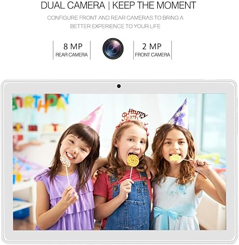 Miniatura 5 de K16 Tablet 10.1 pulgadas Android 11Tablet 2023 procesador de cuatro núcleos con 64 GB de almacenamiento, cámara dual de 2MP+8MP, WiFi, Bluetooth,