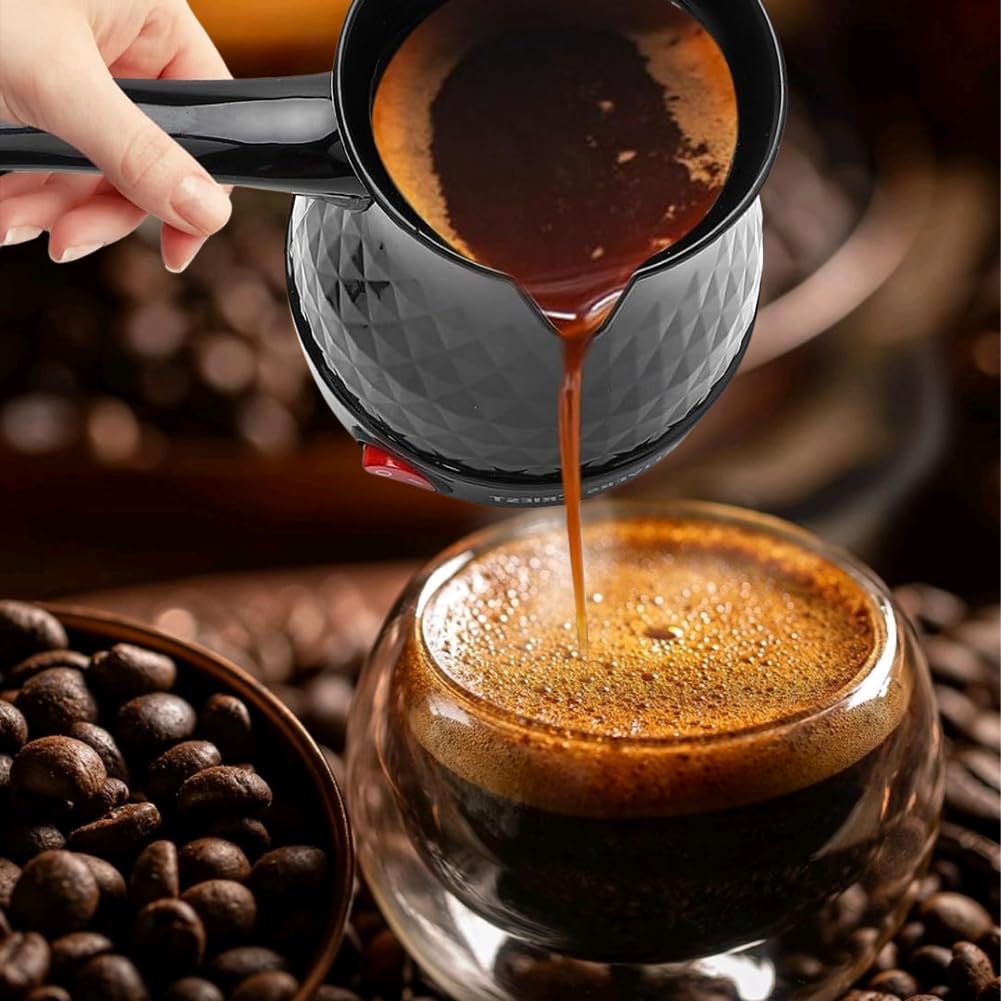 Cafetera turca, cafetera turca, cafetera de 500 ml, cafetera turca, cafetera turca Cezve, cafetera moca, jarra de leche, cafetera turca, mocha turca