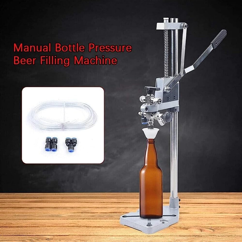 Llenadora de botellas de cerveza, Llenadora de botellas a contrapresión, Llenadora de botellas de cerveza/vino de acero inoxidable, Máquina de llenado manual de líquidos for botellas de vidrio/enreves