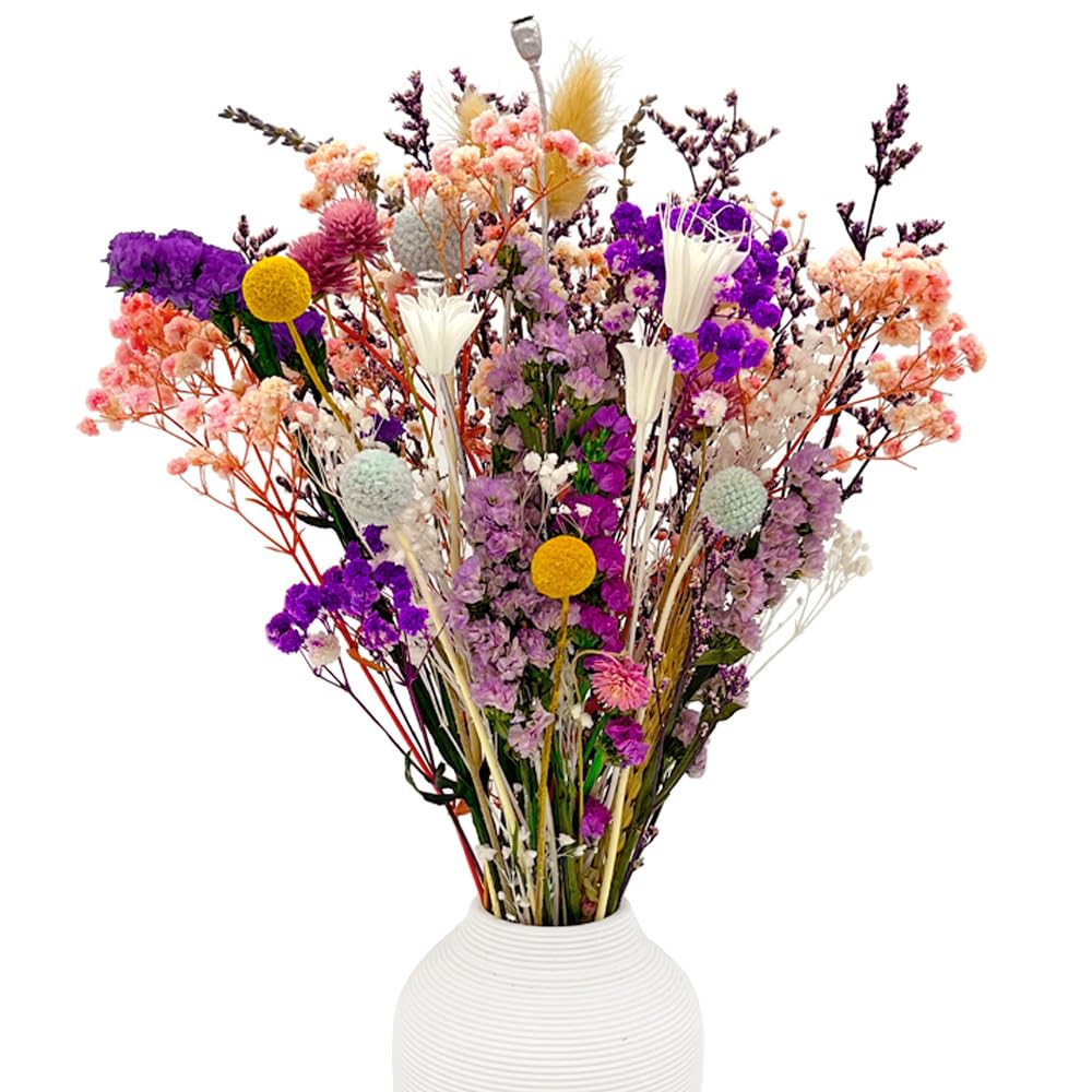30 Fiori Secchi Naturali Per Decorazioni - Gypsophila, Lavanda, Nontiscordardime, Per Vaso, Resina, Bomboniere - Foto 5