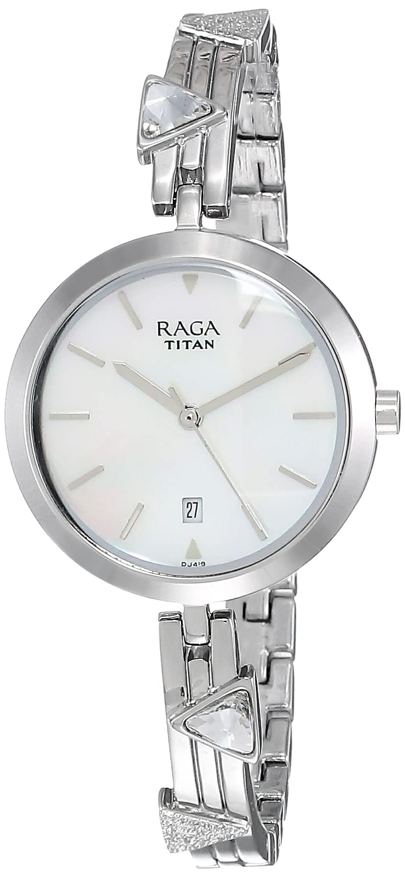 Titan Women Metal Viva Analog Mother Of Pearl Dial Watch-Nm2606Sm03 / Nl2606Sm03/Np2606Sm03, Band Color-Silver (B07RT47MX1) Amazon Price History, Amazon Price Tracker