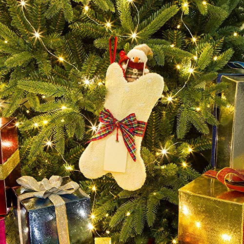 Glitzhome-125-L-Bone-Shaped-Christmas-Stocking-Hooked-Xmas-Stocking-for-Christmas-Decorations-and-Party-Accessory Glitzhome 125 L Bone Shaped Christmas Stocking Hooked Xmas Stocking for Christmas Decorations and Party Accessory