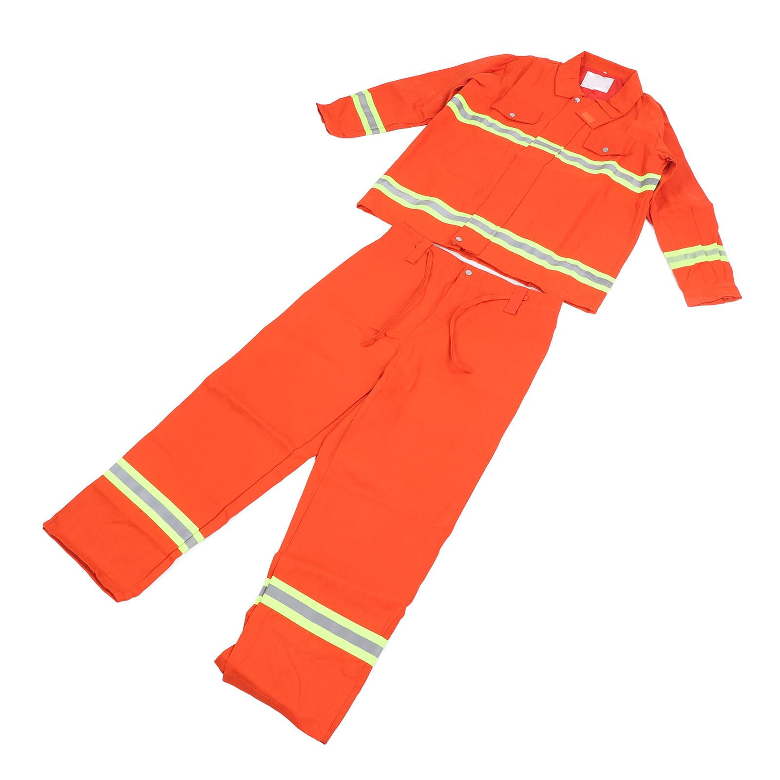 SEAFRONT Tuta Ignifuga Abbigliamento da Lavoro in Cotone Ritardante Strisce Riflettenti Protezione Dal Calore 392 ° F Design Rinforzato Traspirante per Addetti Alle Imprese di Saldatura XXXL