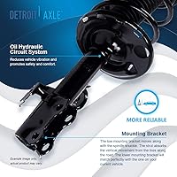 Vista 2031 de Detroit Axle - Kit de suspensión delantera de 10 piezas para Chevy Aveo Aveo5 Pontiac G3 Wave 2 Ready Struts Assembly 2 Enlaces de barra