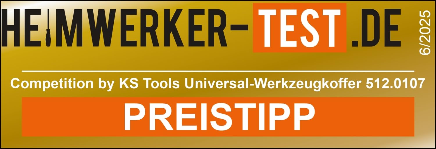COMPETITION 512.0107 1/4"+1/2" Universal-Werkzeug -Satz, 106-tlg (Powered by KS TOOLS)