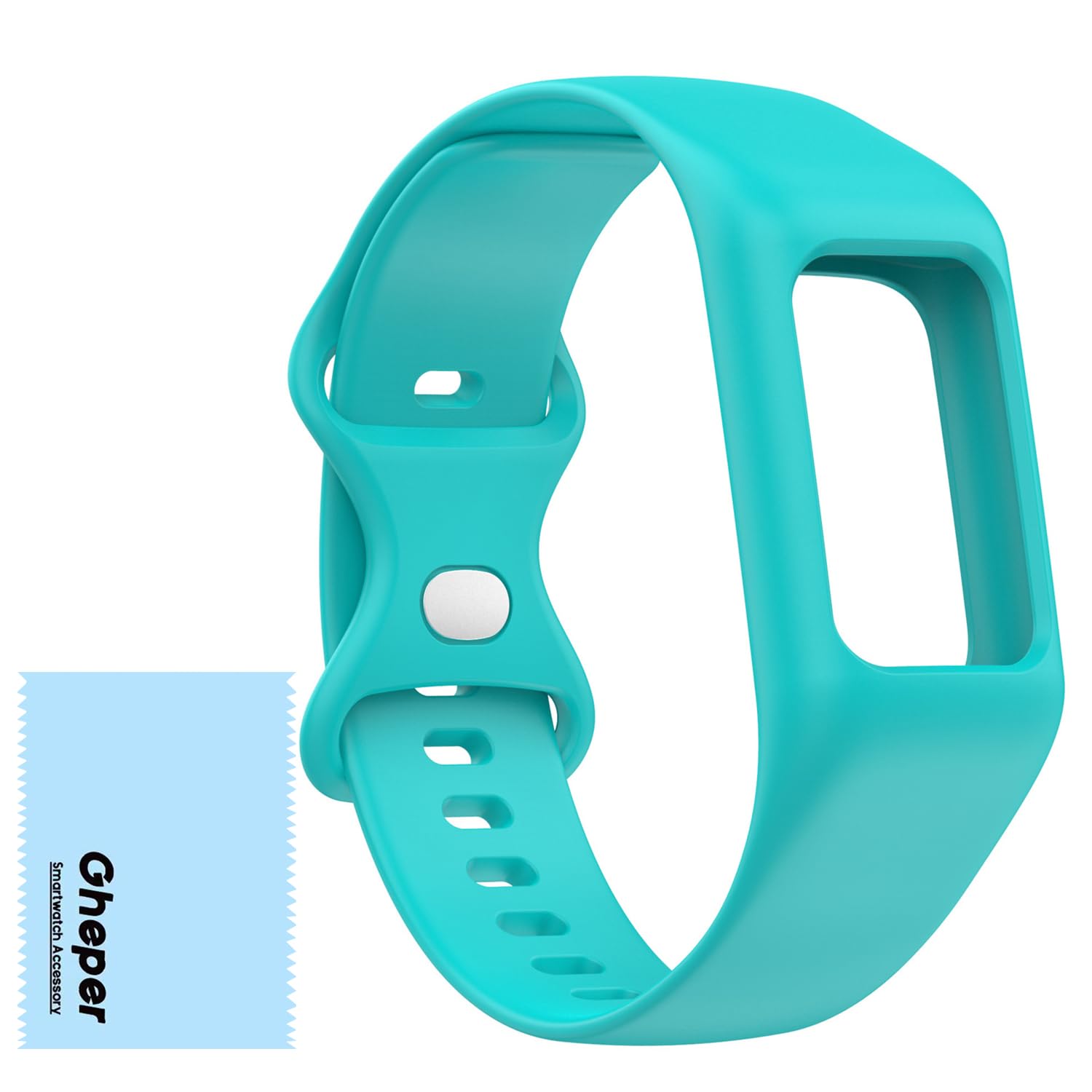 Gheper Soft Watchband For Fitbit Charge 5, Charge 4, Charge 3/3SE Silicone Wristband All-round Protective Band Replacement Strap (Teal) FBC543BDYTC-1266 — image 1
