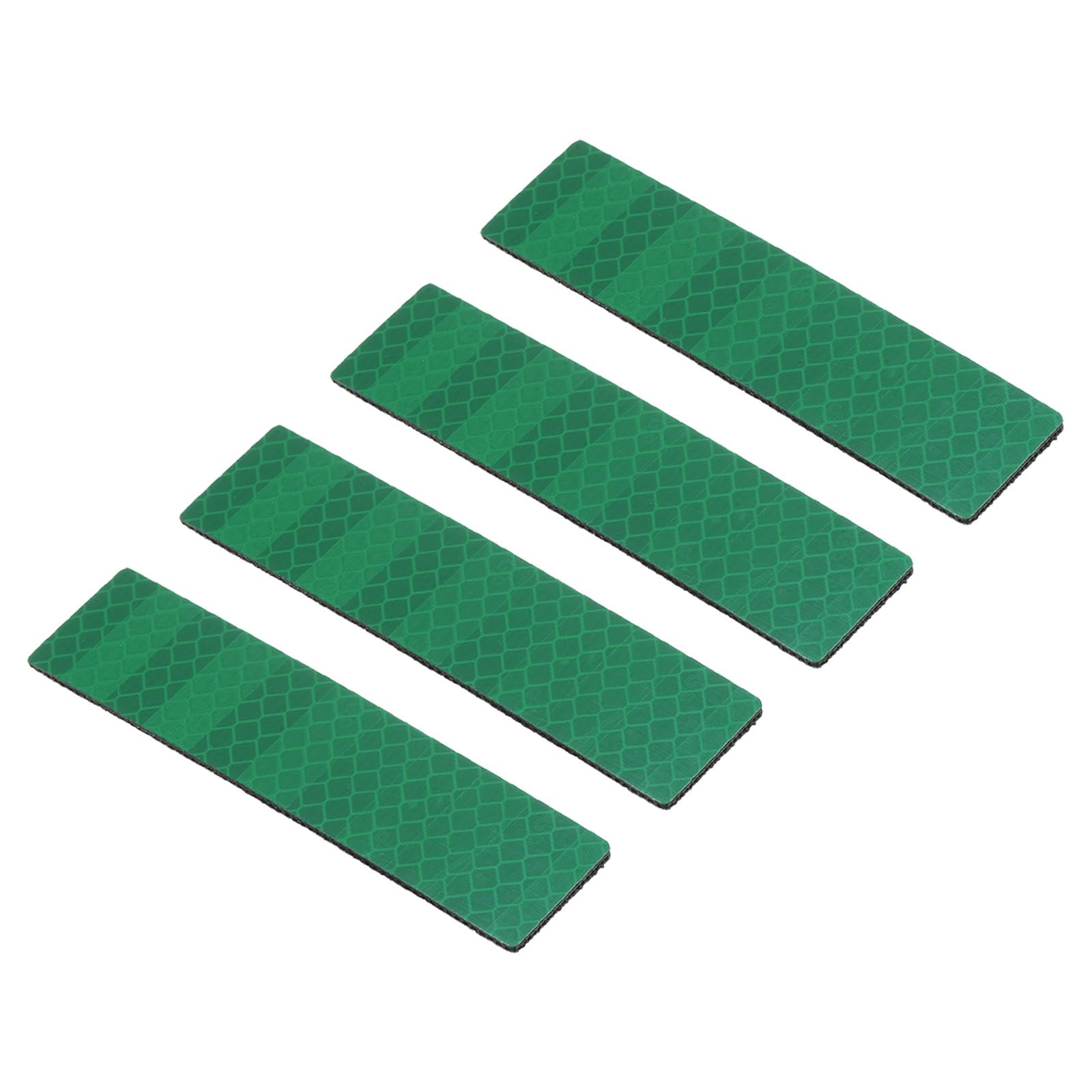 PATIKIL Reflective Patch 1"x4", 4 Pcs Hook & Loop Fastener Safety Appliques for Night Sportsperson Worker Hiker, Green