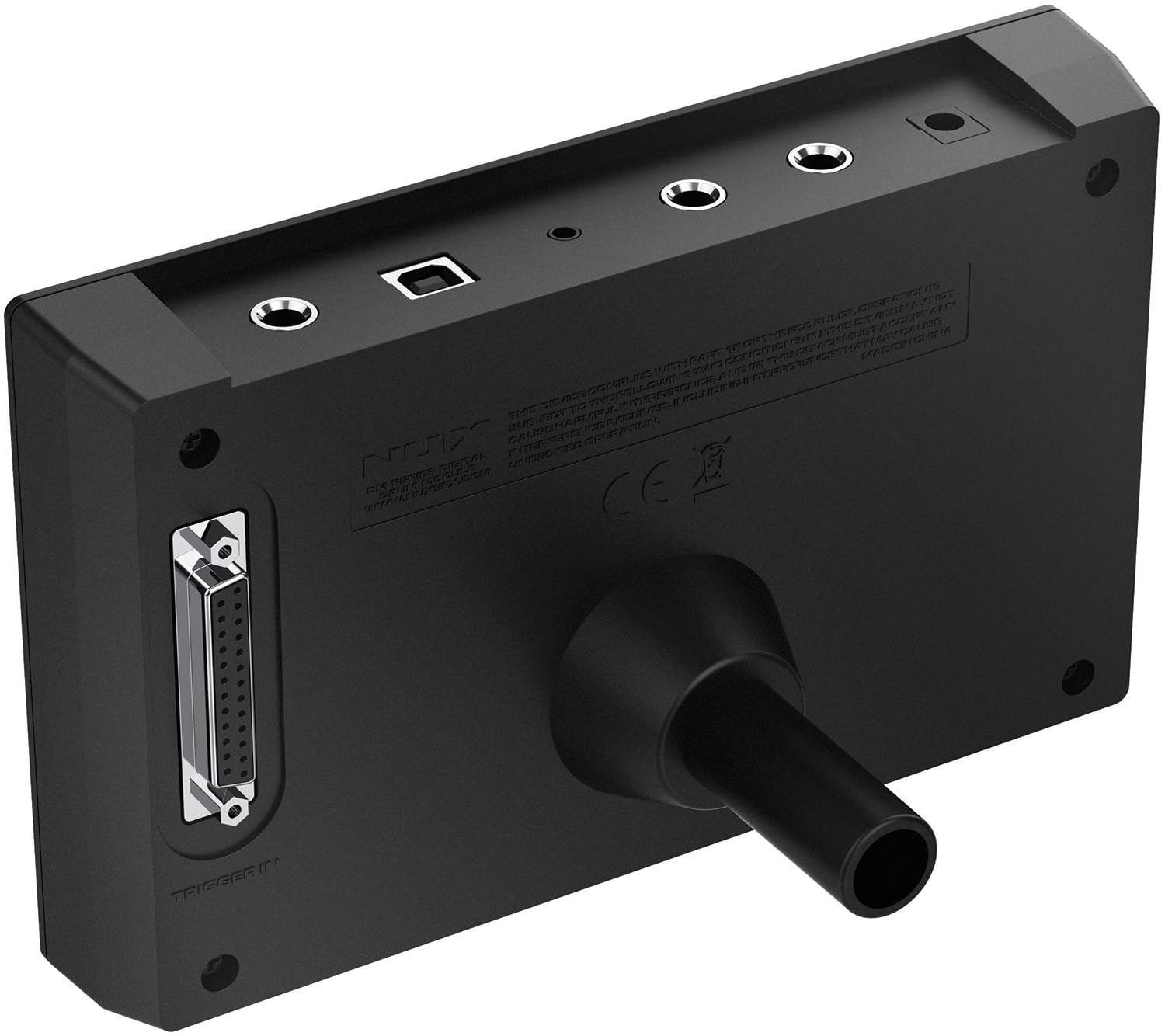 Nux DM-210 Digital Drum Kit, batería digital con parches de malla (tecnología de disparo dual, aux-in, Bluetooth, función de coach, puerto USB para MIDI y biblioteca de sonidos), Negro