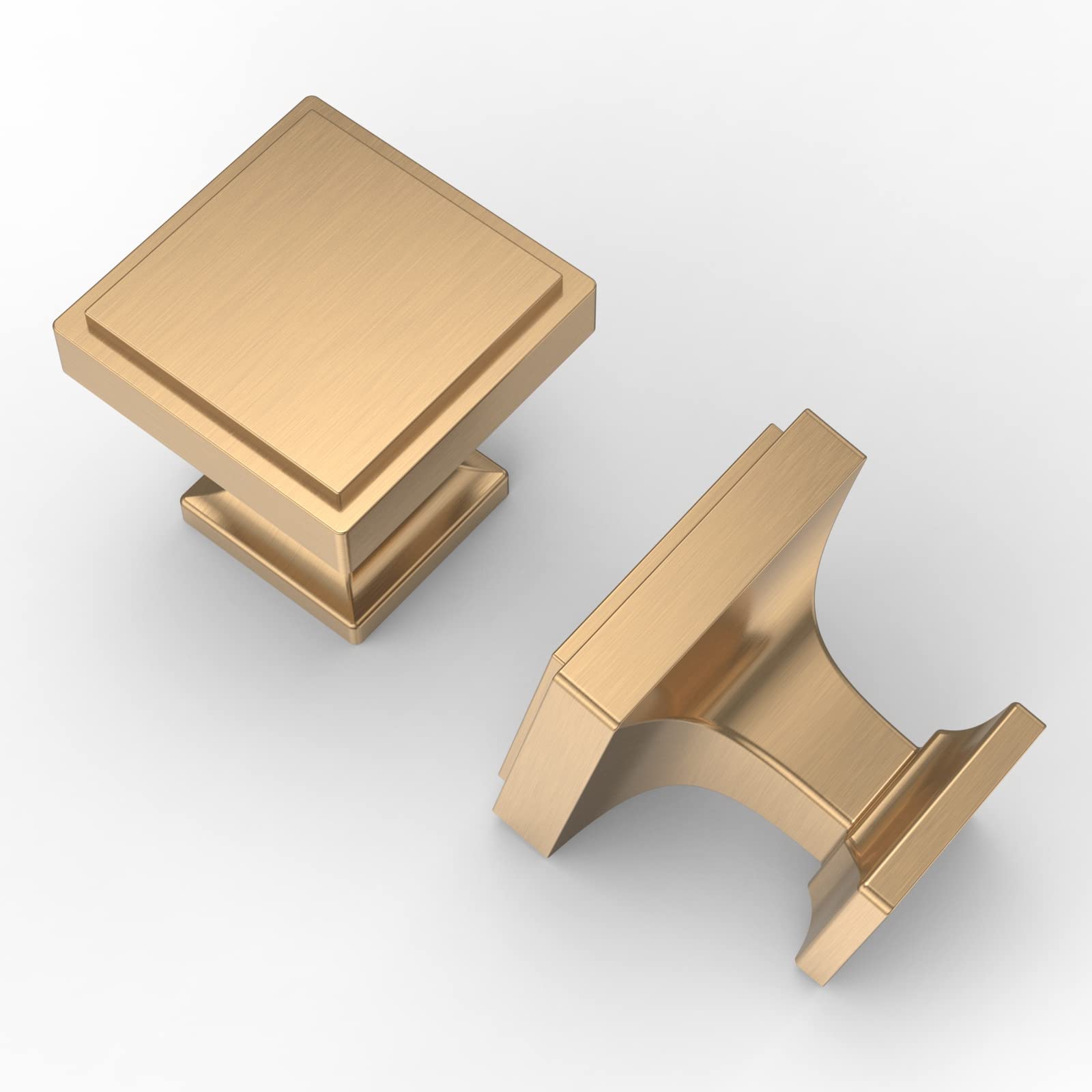 Square Milli Champagne Bronze Cabinet Knobs And Drawer Pulls - View #5