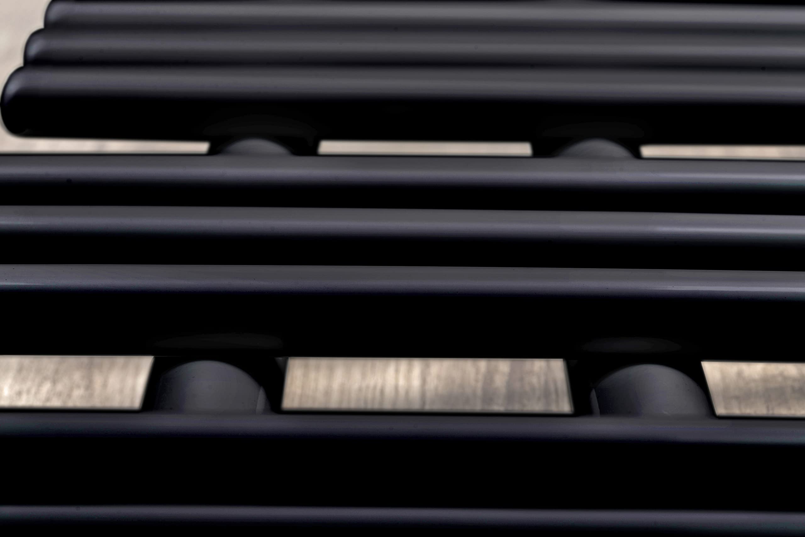 anapont Radiador eléctrico de baño de diseño – negro – Función temporizador – Toallero – Calefacción de baño eléctrico – Fabricado en Alemania (KTX2, 1300 h x 600b)
