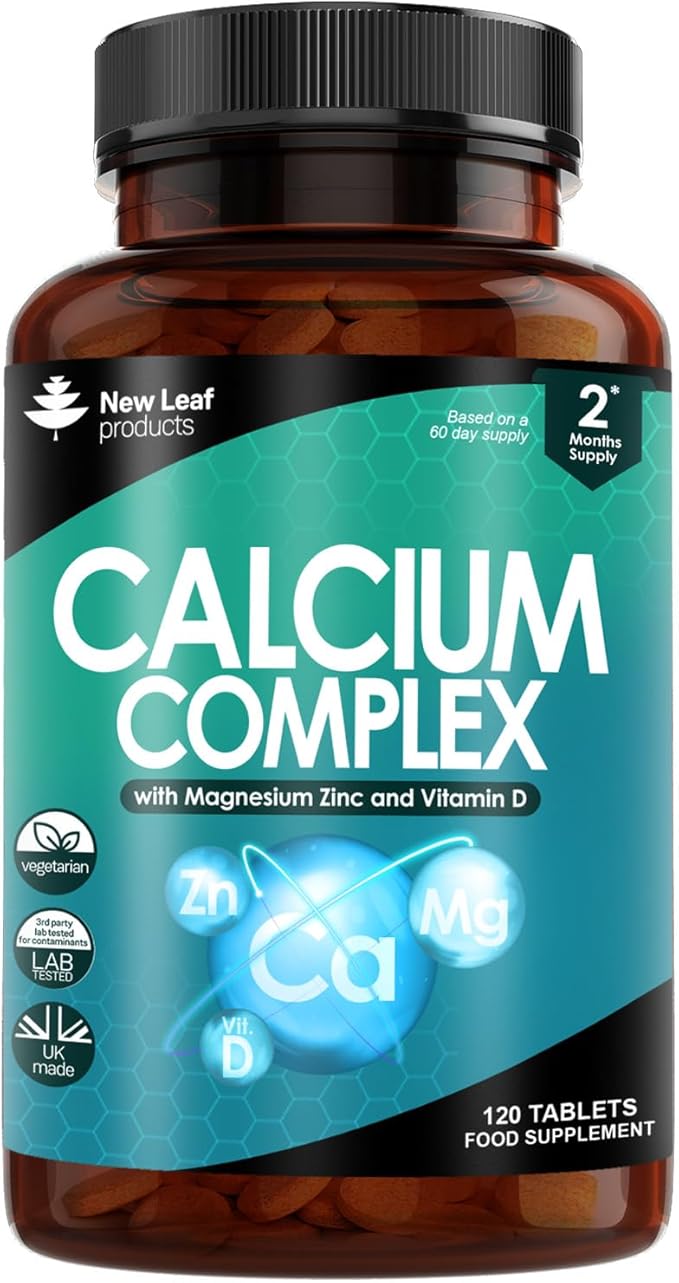 Calcium Magnesium Zinc and Vitamin D Calcium Supplement 120 High