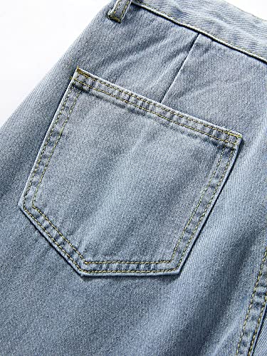 Xineicy Women's Baggy Boyfriend Jeans High Waist Distressed Denim Pants Wide Leg Straight Trousers Streetwear Pants4