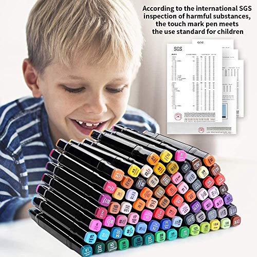 Tongfushop 80 Marker Set, Graffiti Pens, das Kritzeln mit Schnell in 1 Sekunde, Einzigartiges Doppelkopf-Design… - Image 3