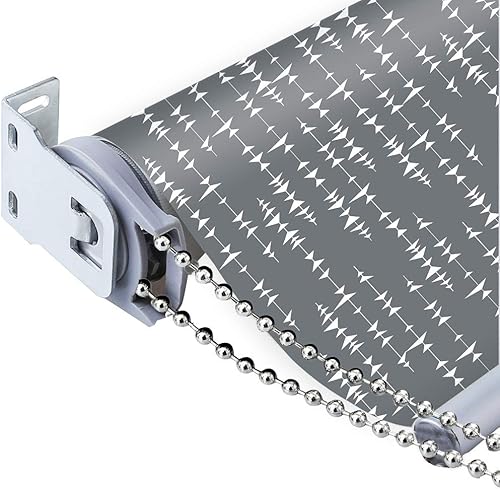 Miniatura 3 de LETAU Persianas opacas sin cordón, con protección UV estampadas, persianas enrollables para puerta, club, hogar, hotel, restaurante