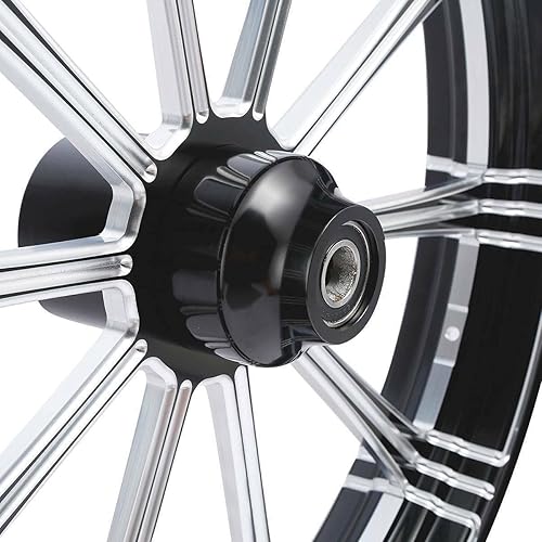 Miniatura 6 de TCMT Llanta delantera de 30 pulgadas con brida de disco doble para Harley Touring modelos no ABS, Road King Electra Street Road Glide Ultra Limited