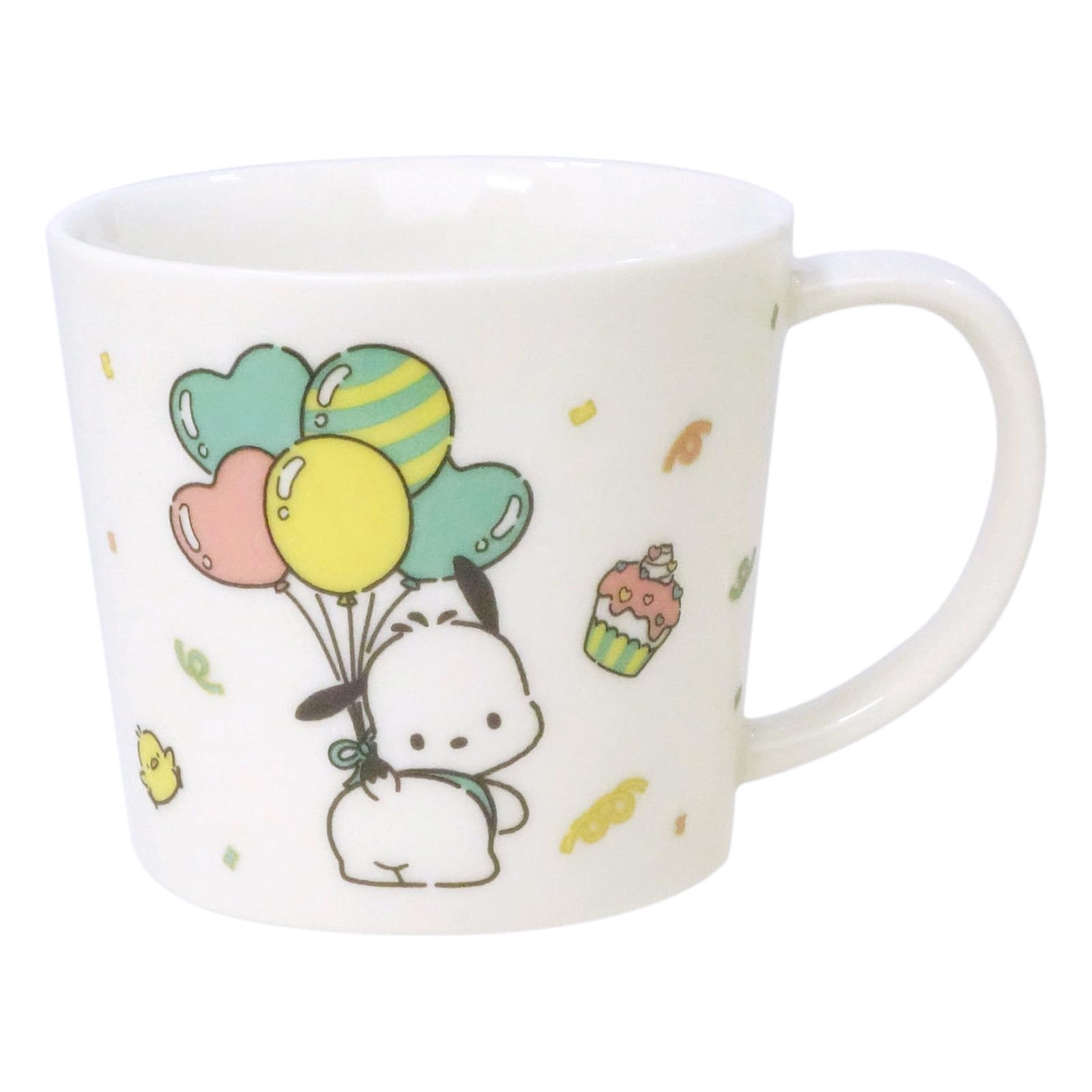 Sanrio 310151 Pochacco 35th Anniversary Mug Approx. 9.5 fl oz (280 ml) White Mad