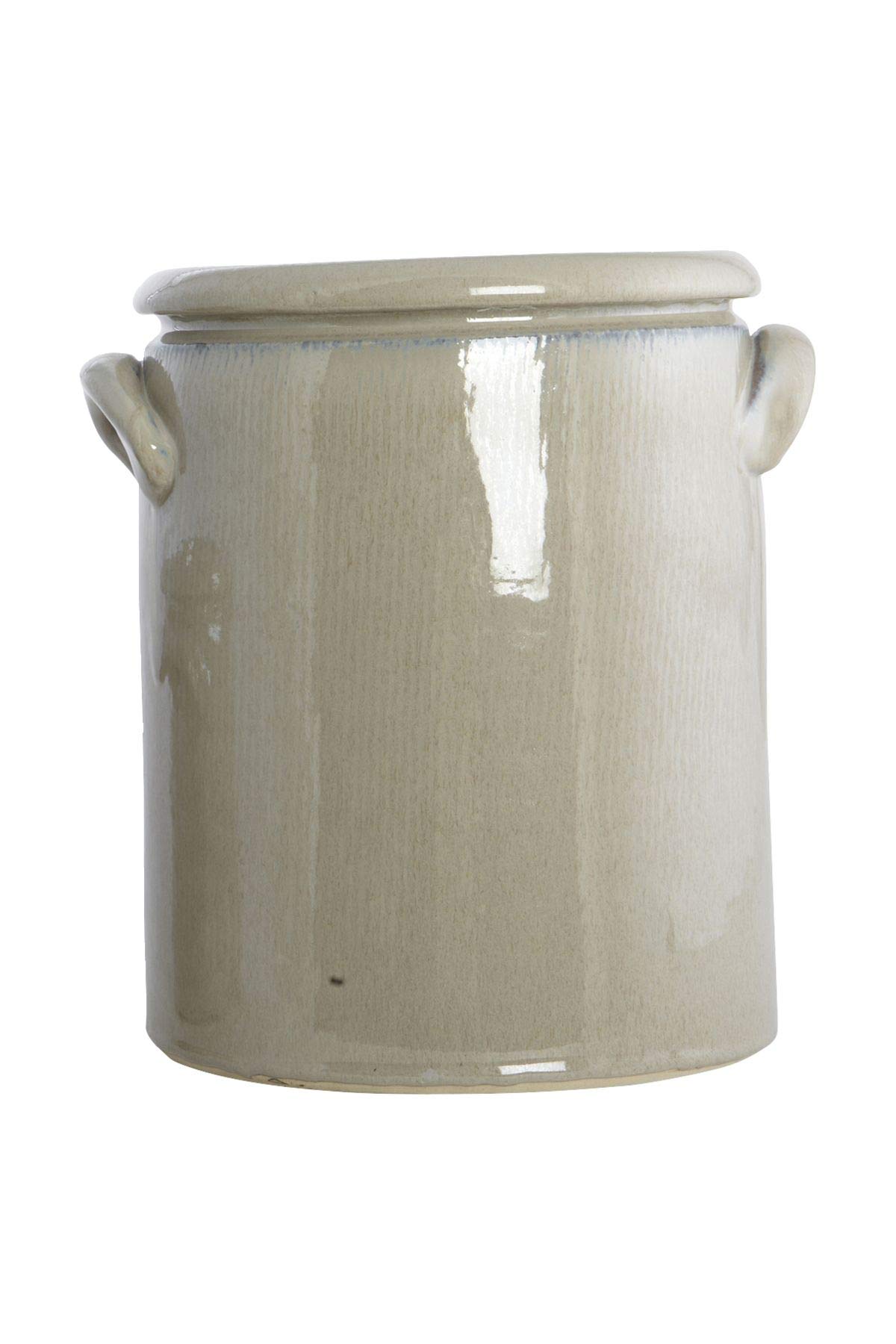 House Doctor Blumentopf, Pottery M, Sand, Dm: 19/22 cm, h.: 24 cm, Glas, 22 x 22 cm Dp0234