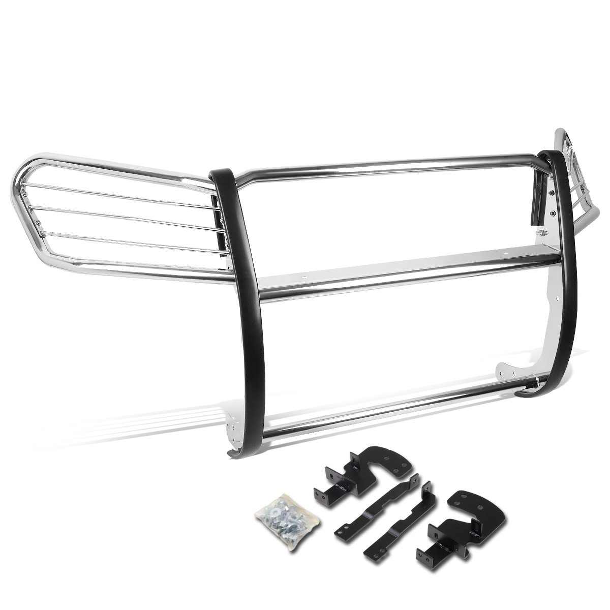 DNA MOTORING GRILL-G-063-SS Stainless Steel Front Bumper Brush Grille Guard Compatible with 03-09 4Runner