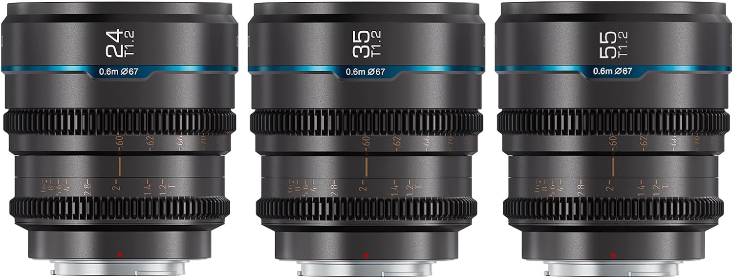 Amazon.co.jp: SIRUI Night Walker T1.2 シネレンズセット、24mm、35mm