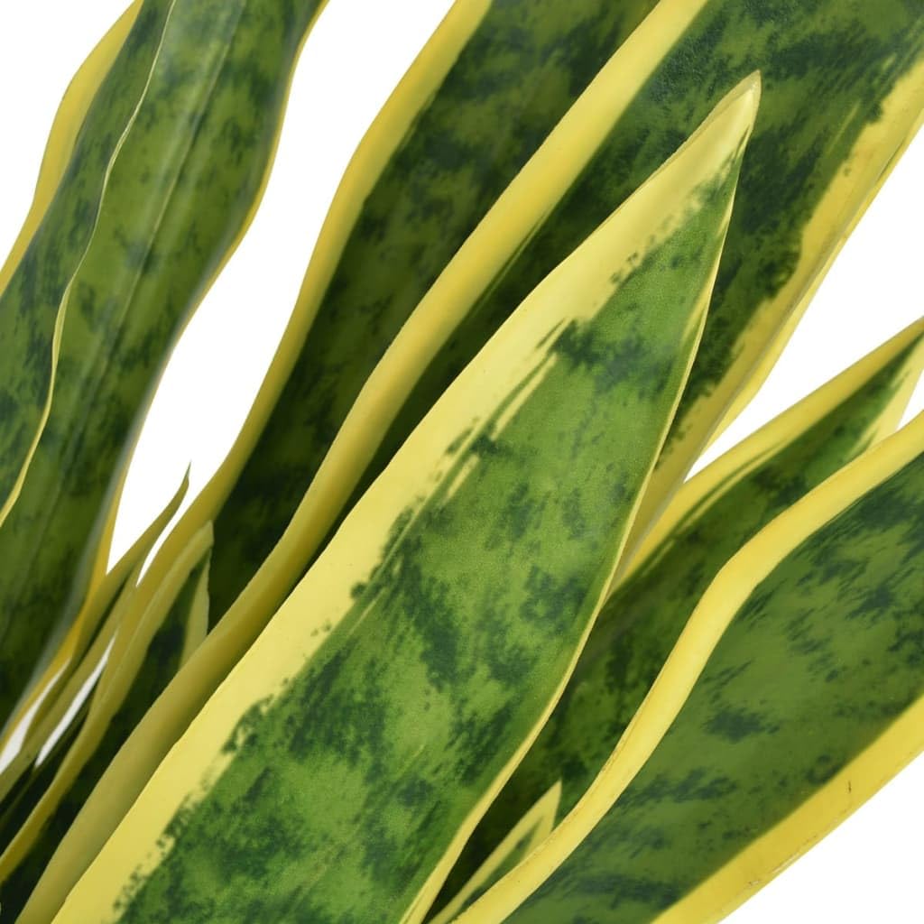 vidaXL Planta Sansevieria Artificial con Macetero 65 cm Verde Maceta Plástico