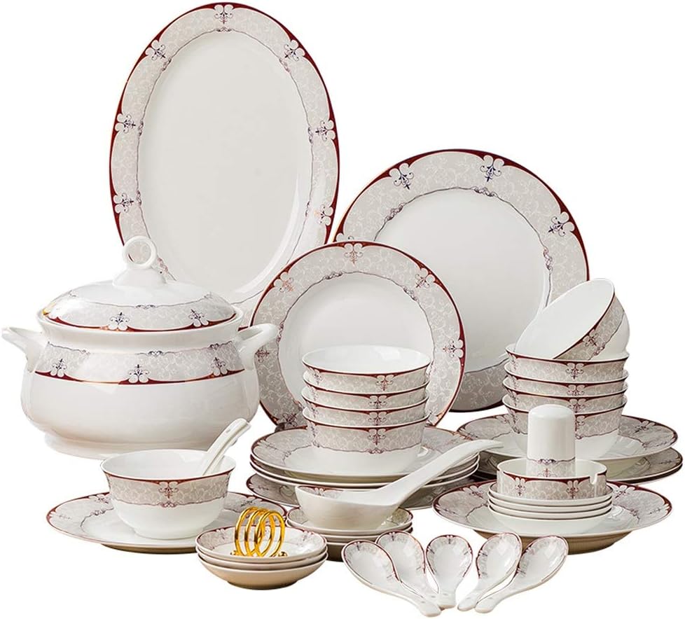 Dinner Sets Ceramic Tableware Set Bone China Bowls And Dishes Home Hotel Restaurant for