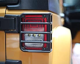 Iparts Black Rear Euro Tail Light Guard for Jeep Wrangler JK JKU Unlimited Rubicon Sahara X Off Road Sport Exterior Accessories Parts 2007 2008 2009 2010 2011 2012 2013 2014 2015 2016 2017 - coolthings.us