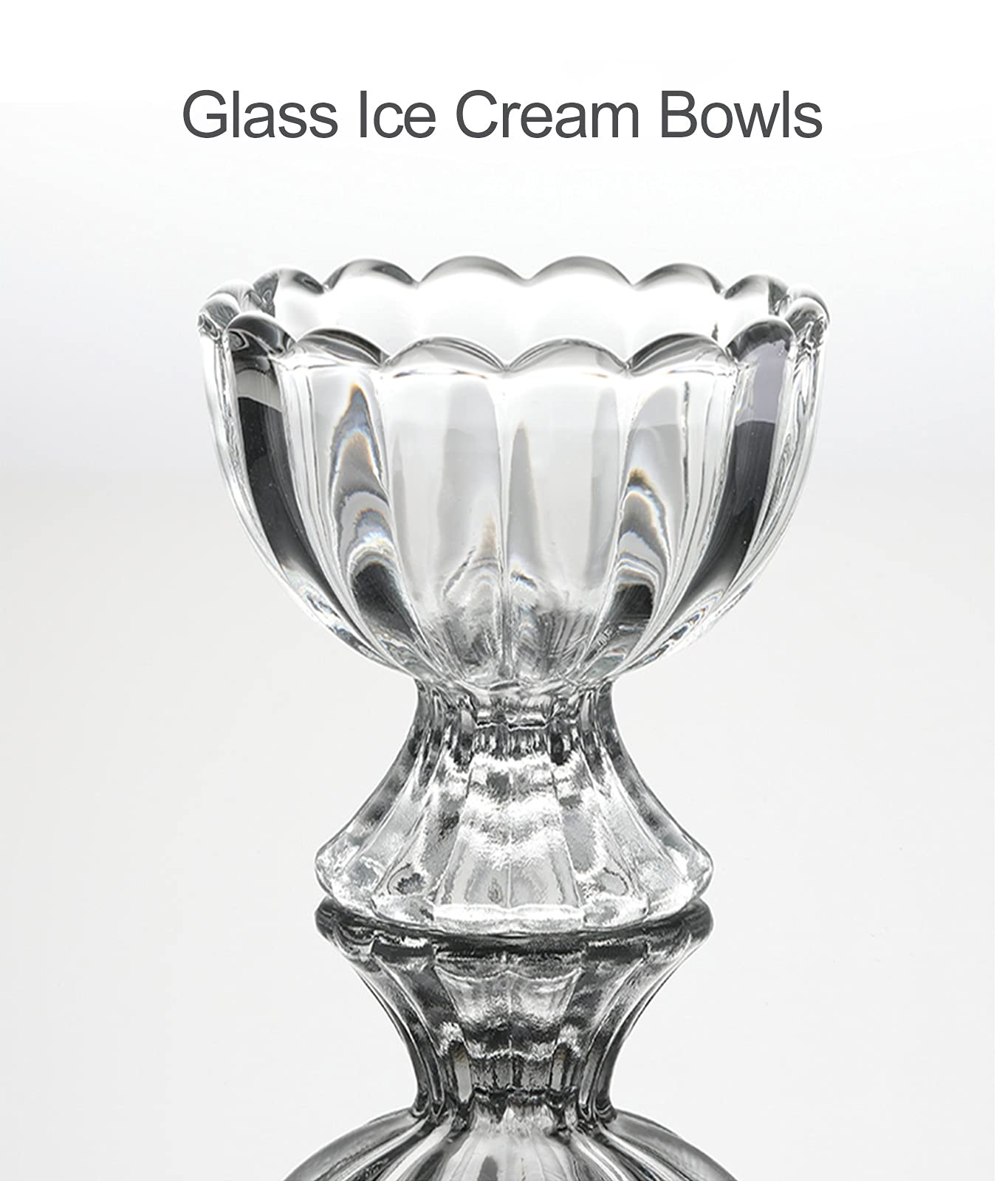 Coppe Gelato In Vetro - Set Da 4, Eleganti E Lavabili In Lavastoviglie - Foto 8