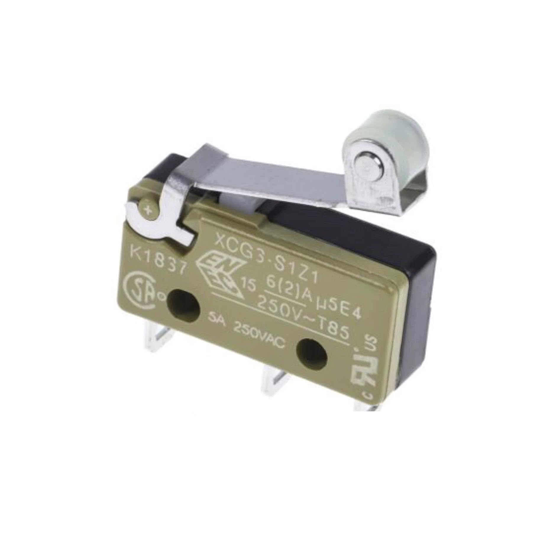 5A 250VAC Micro Switch Compatible with SAIA-Burgess XCG3-S1Z1 3Pin Roller Lever Limit Switch SPDT Snap Action
