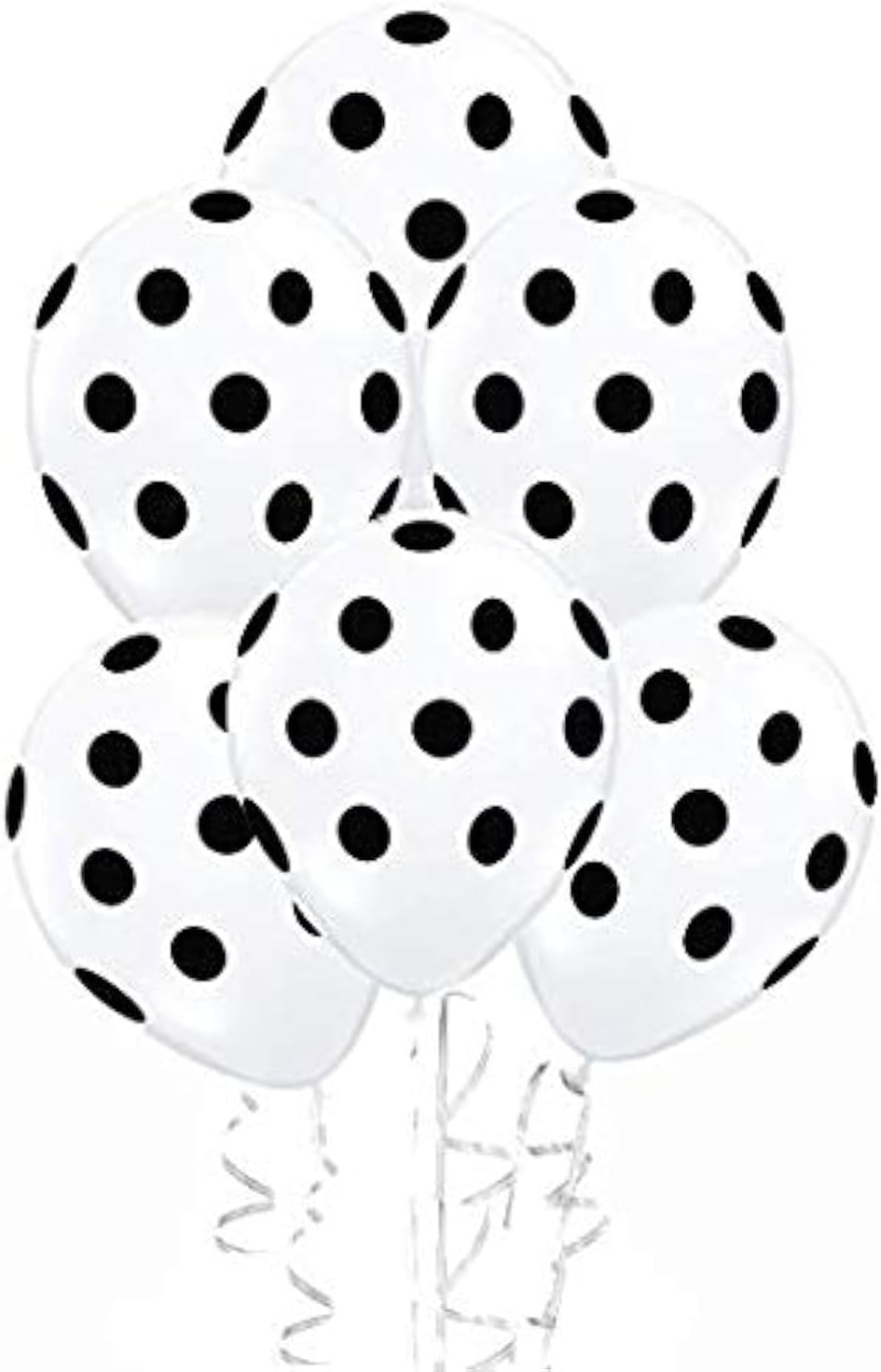 50 Pcs 12" Latex Balloons, White Polka Dot Balloons for Brithday Balloon Wedding Balloon decoration