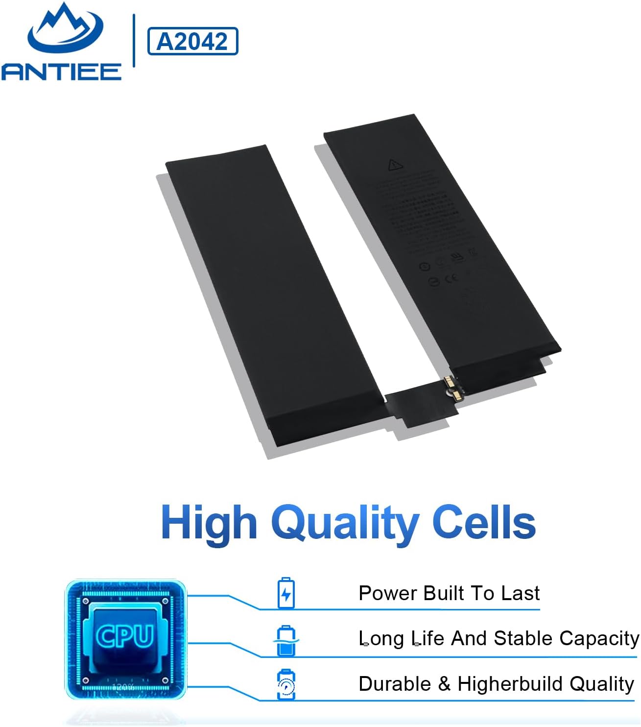 ANTIEE A2042 New Tablet Battery Replacement for iPad Pro 11 2018 1st A1934 A1979 A1980 A2013 A2042/ EMC 3222 3221 LTE GSM WiFi Cellular Series Battery with Screwdrivers 3.78V 29.72Wh 7869mAh