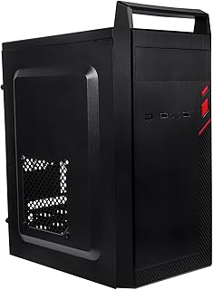 DOITOOL Mini Small Form Factor Computer Case with Handle Metal Desktop Computer Chassis for Home and Office