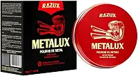 Produto Composto Polidor Para Dar Brilho No Escapamento Da Moto Metalux Razux 100G