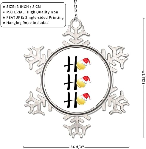 Vista 18 de Ho - Sombrero de voleibol de Navidad, adornos de copo de nieve, sombrero de Navidad, adornos de árbol de Navidad, adornos de Navidad personalizados