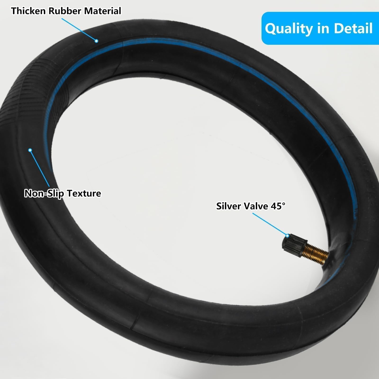 2 szt. dętka 8,5×2 cala do hulajnogi Xiaomi M365 Pro2 1S | 2 wzmocnione dętki do hulajnóg elektrycznych Xiaomi M365, Pro2, Pro, 1S, Essential. Rozmiar 8,5×2 cala, zamiennik.