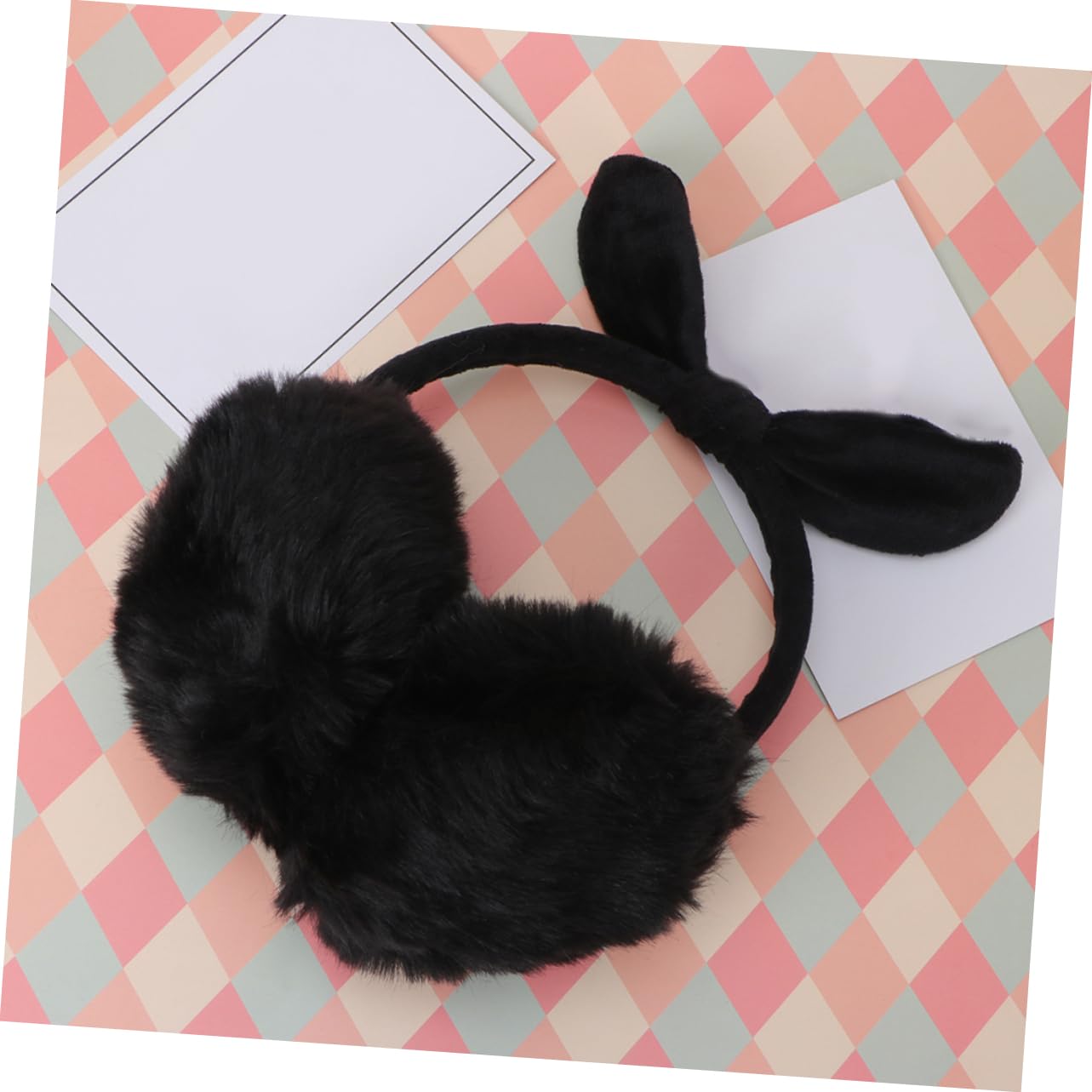 TOVINANNA 2pcs Plush Earmuffs Warm Ear Cover for Outdoor Activities Thermal Ear Muffs Adjustable Headband Windproof Protectors for Winter